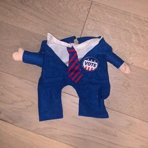 Frisco Front Walking Pawlitician Business Suit Dog & Cat Costume, Small